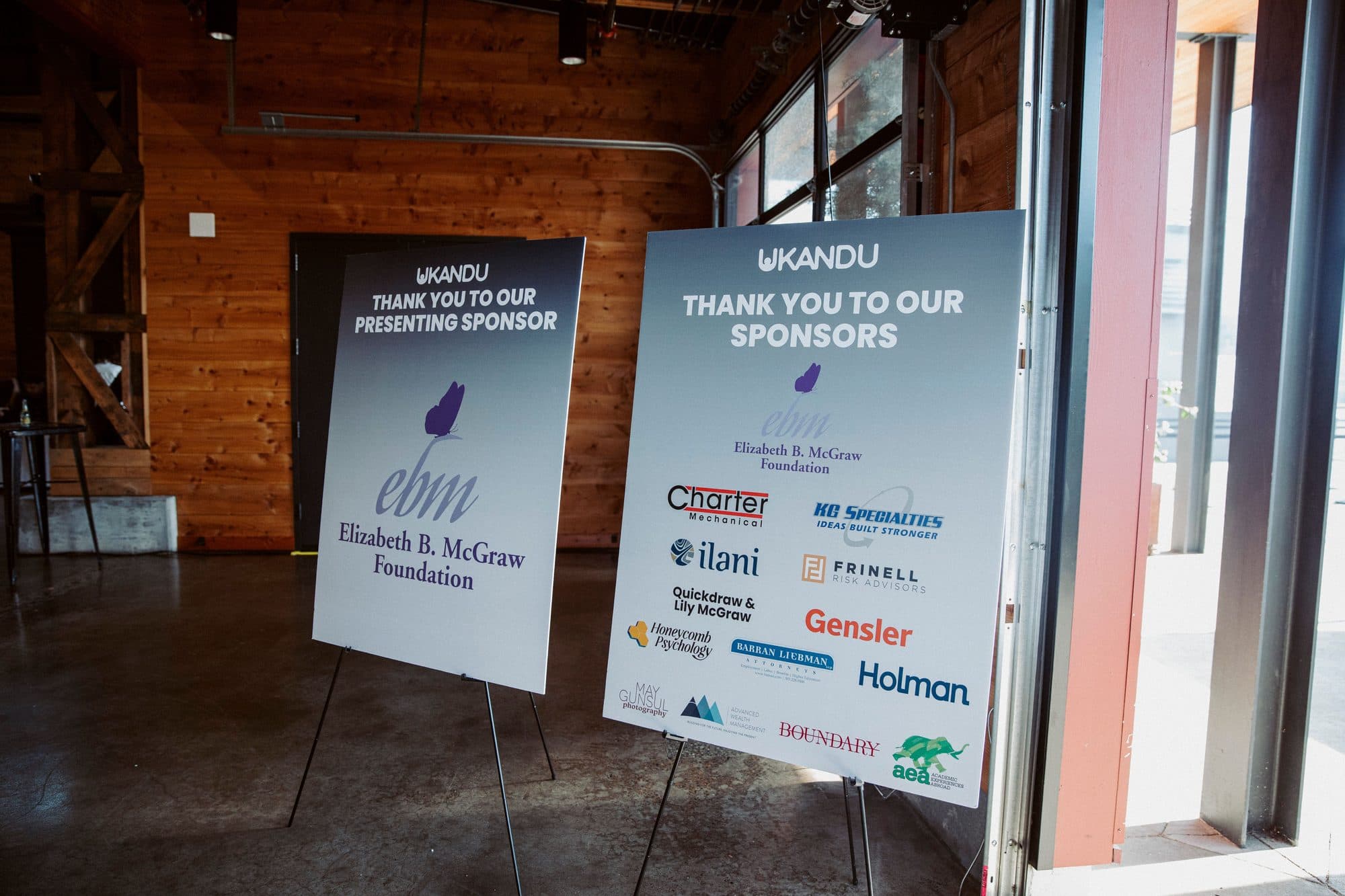 Sponsorship signs