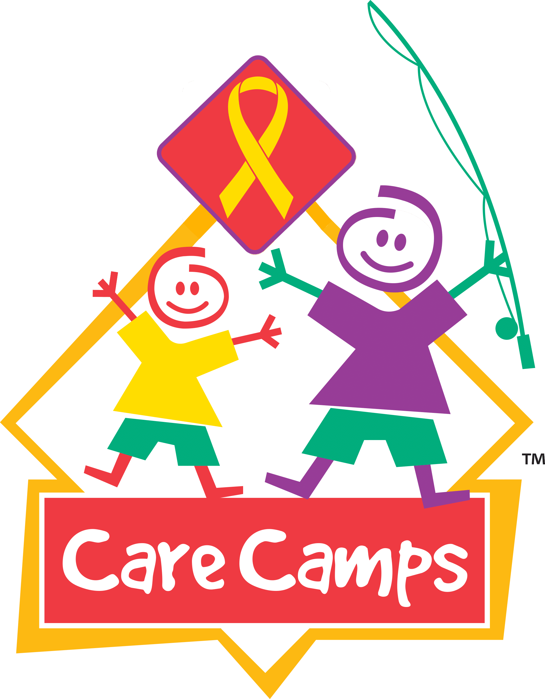 Care Camps logo with ribbon PNG translucent background (1)